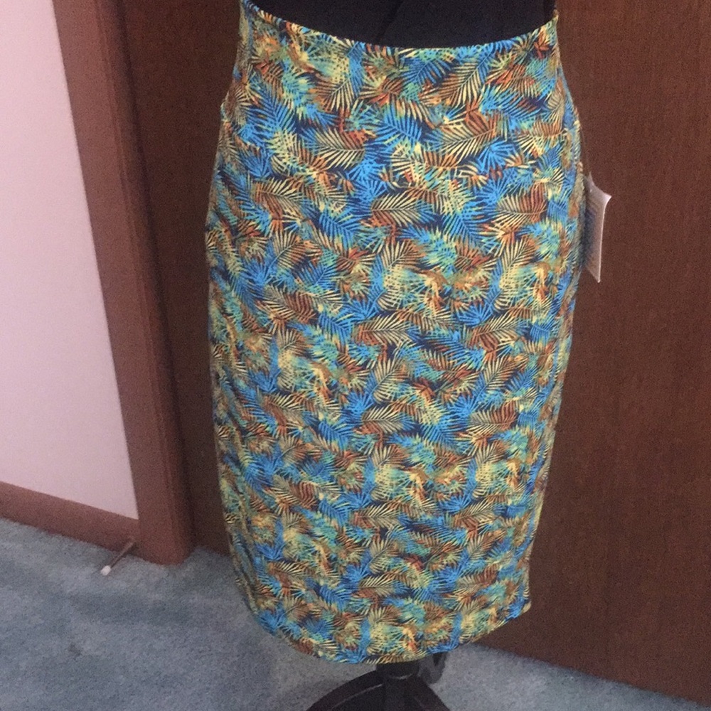 LuLaRoe Cassie skirt.  Multi color pattern.
